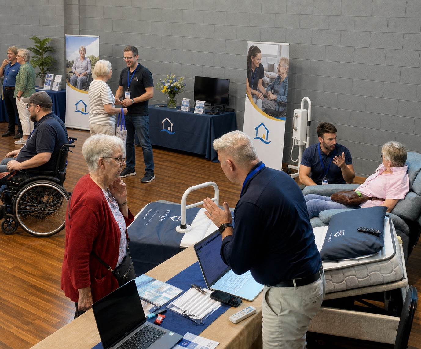 An accessible living and home modifications equipment demonstration